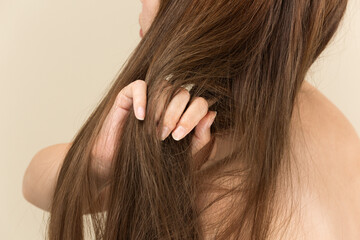 Naklejka premium ヘアダメージ.