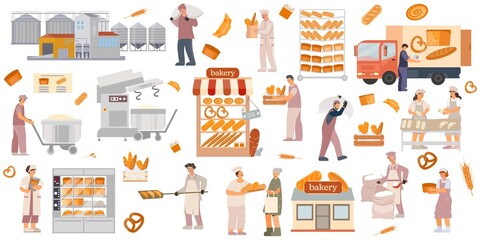 Bakery Factory Set Flat