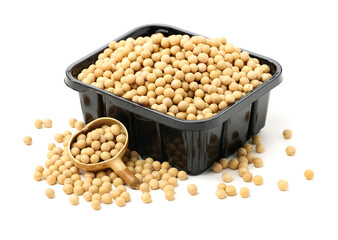 gold soybean isolated on white background 
