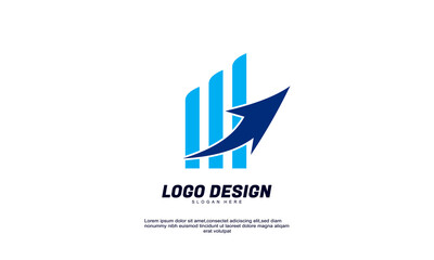 stock abstract creative logo idea finance for brand identity company corporate or business colorful design template