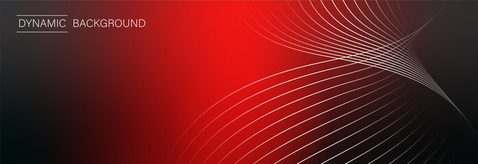 Neon abstract glowing light in the dark with waves. Shiny magic energy and motion concept, abstract wallpaper background