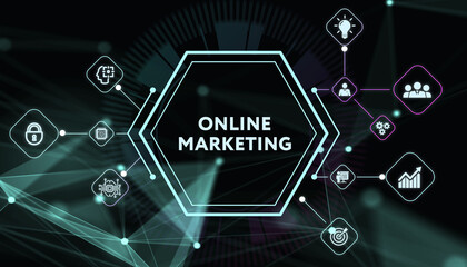 Digital Marketing Technology Solution for Online Business Concept. Business, Technology, Internet and network concept