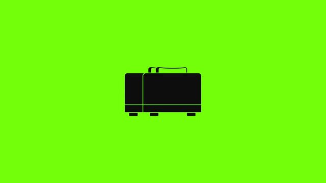 Kitchen toaster icon animation