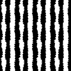 rough jagged line black and white hand drawn simple ink brush stroke seamless pattern. vector illustration for background, bed linen fabric, wrapping paper, scrapbooking