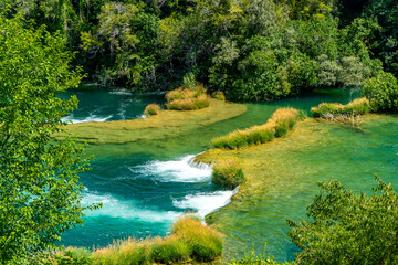 Obraz premium croatia-national-park-waterfalls-krka