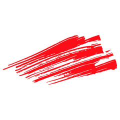 Grunge background, brushstroke.Abstract distress ink texture.Hand-drawn gouache paint strip,smear with roughness and scuffs.Art element for design.Isolated. Vector illustration