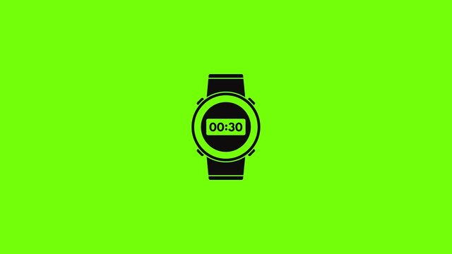 Underwater clock icon animation