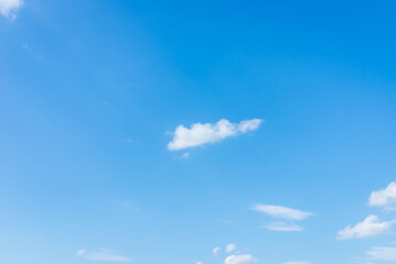 Blue sky white cloud scene.beautiful sparse clouds in the blue sky.White clouds in blue sky.
