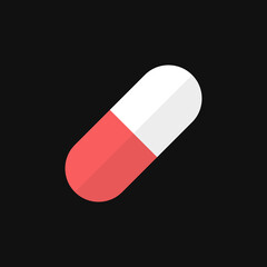 capsule icon on grey background