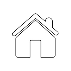 house icon on a white background, vector illustration