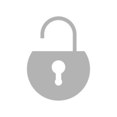 lock icon on a white background, vector illustration