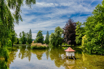 Sommerspaziergang in der schönen Stadt Bad Liebenstein