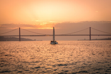 Fototapeta na wymiar Sonnenuntergang Lissabon