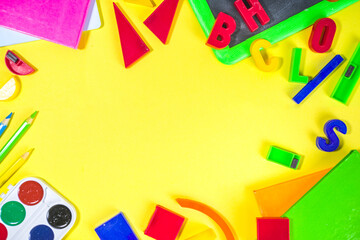 Back To School bright background