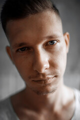 close up portrait of a man