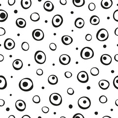 Seamless pattern with dots.