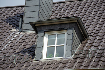 Dachgaube mit Schieferverkleidung