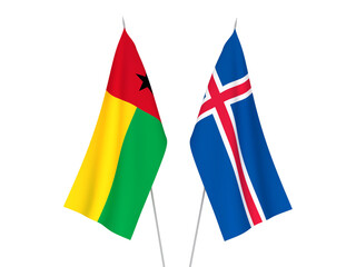 Iceland and Republic of Guinea Bissau flags