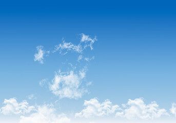 Blue sky illustration.
