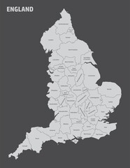 England administrative map