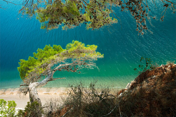 Obrazy na Plexi  Spiaggia di Vignanotica - południowe Włochy, Półwysep Gargano, Mattinata