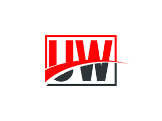 U W, UW Letter Logo Design	