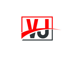 V J, VJ Letter Logo Design	