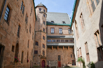 Fototapeta na wymiar Das Marburger Schloss in Hessen Deutschland