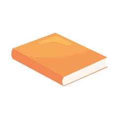 school book of cover orange