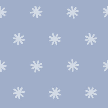 Blue Winter Snow Texture. Pattern For Wrapping, Paper, Fabric, Textile.