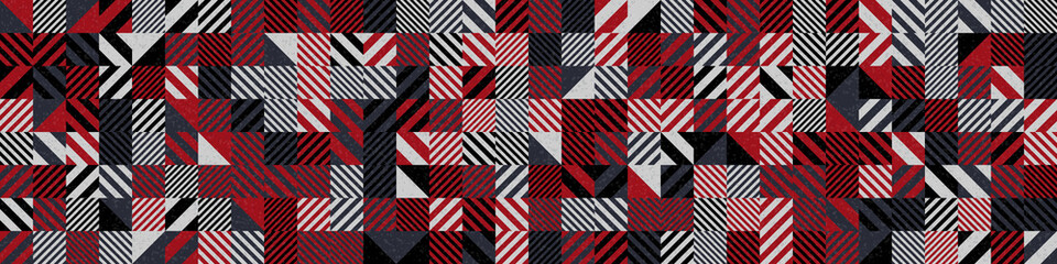 Abstract Geometric Pattern generative computational art illustration