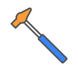 hammer icon vector illustration concept