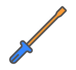 screwdriver icon vector illustration concept