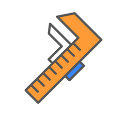 caliper icon vector illustration concept