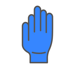 Fototapeta premium mittens icon vector illustration concept