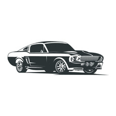 Plakat car silhouette vector