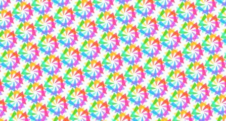 Repetitive abstract geometric rainbow pattern-8bb3a
