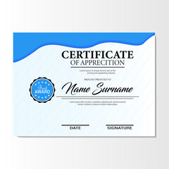 Obraz premium Modern Premium Certificate