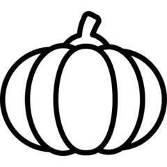 pumpkin outline icon