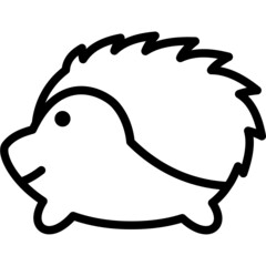 hedgehog outline icon