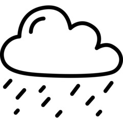 rain cloud outline icon