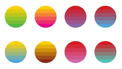 Rainbow Circle Graphic Colors