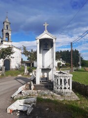 Naklejka premium Monumento en honor a los Caídos en San Xoán de Alba, Galicia