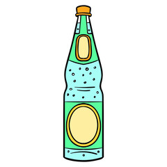  comic glass water bottle.