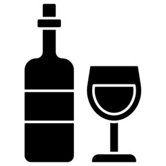 wine solid icon