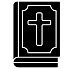 Obraz premium bible solid icon