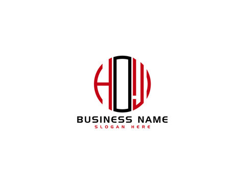 Creative HOJ Logo Letter Vector Image Design For Your Business