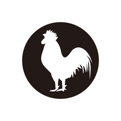 Chicken rooster icon illustration sign