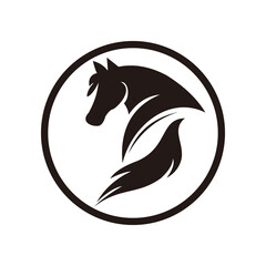 horse icon vector illustration sign