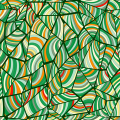 Seamless background of geometric shapes. Freehand illustration